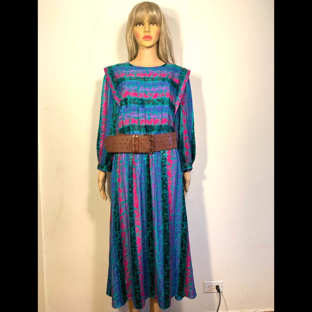 Vintage 80s Jonathan Martin Secretary dress